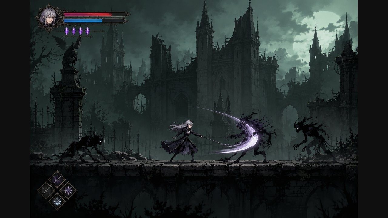 哥特少女勇闯恶魔城2 探索场景 资料图